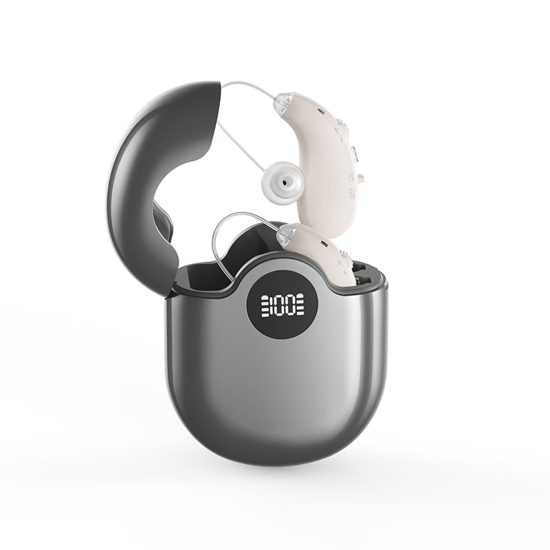 Digital BTE Rechargeable Hearing Amplifiers – 16-Channel Background Noise Reduction