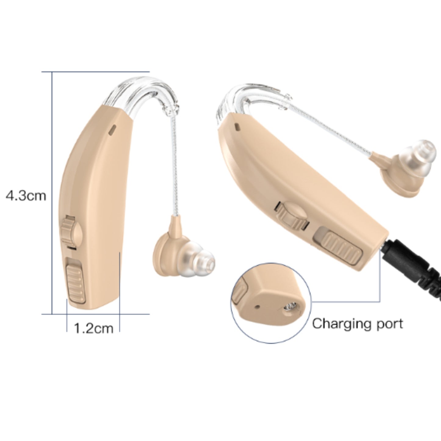 JD Health Tech™ Behind-the-Ear Style Hearing Amplifiers - jdhealthtech #hearing amplifiers for seniors
