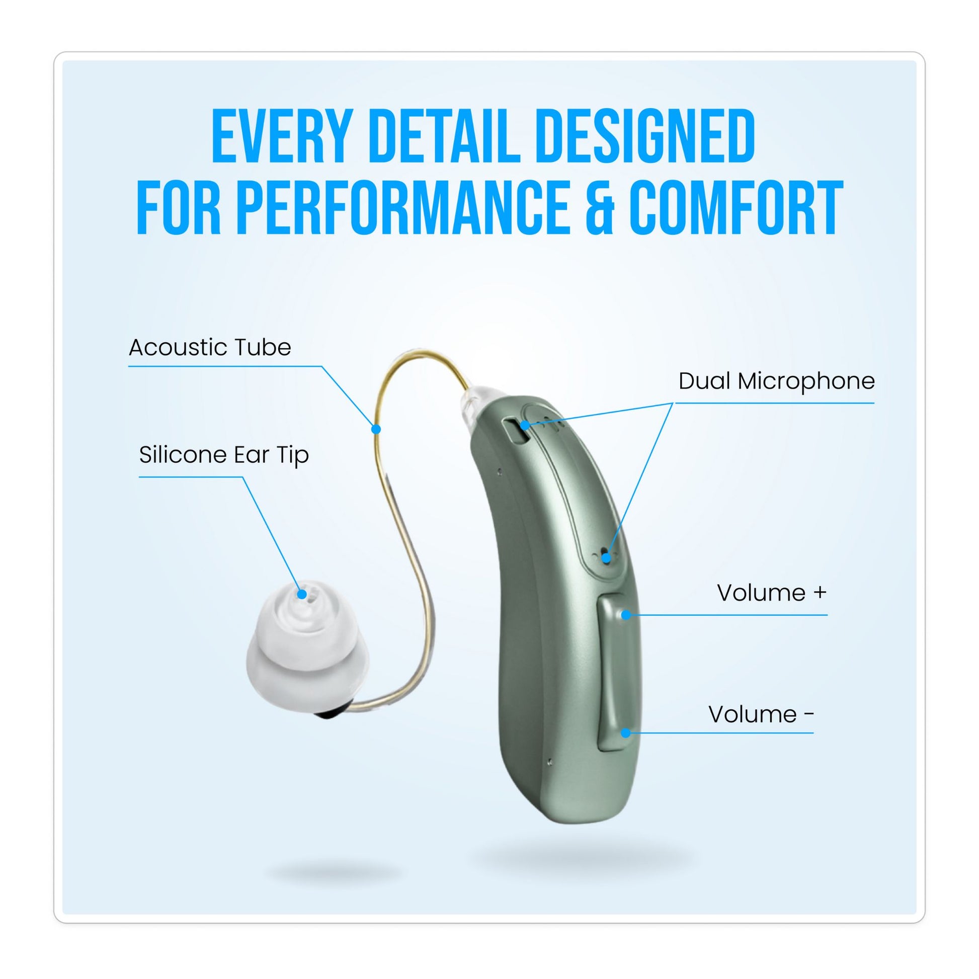 Clarity Pro Hearing Amplifiers – Discreet, Rechargeable with Noise Reduction - jdhealthtech controls