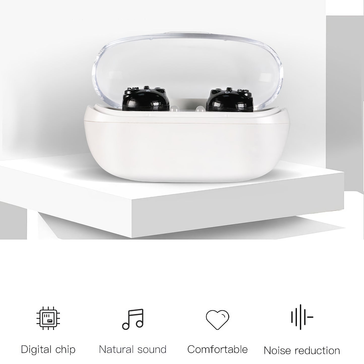 JD Health Tech™ Rechargeable Digital Hearing Amplifiers - jdhealthtech #hearing amplifiers for seniors