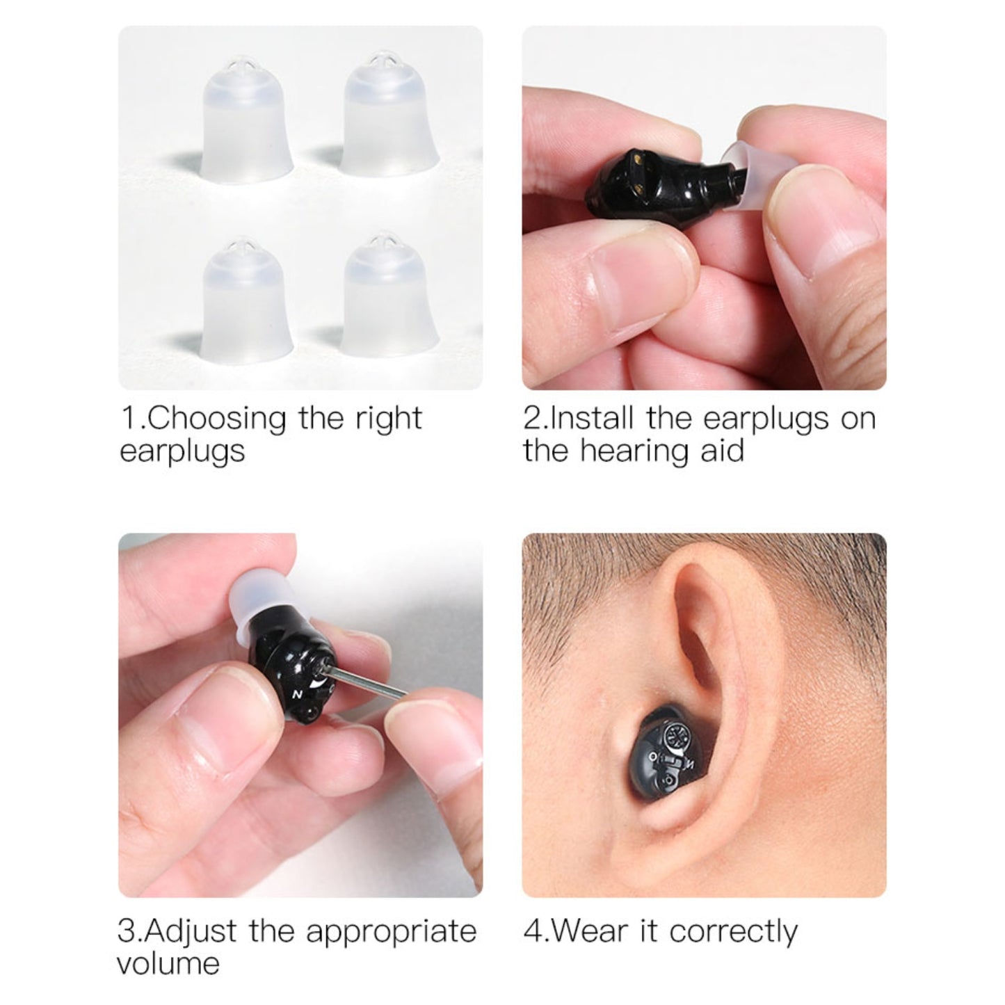 JD Health Tech™ Rechargeable Digital Hearing Amplifiers - jdhealthtech #hearing amplifiers for seniors