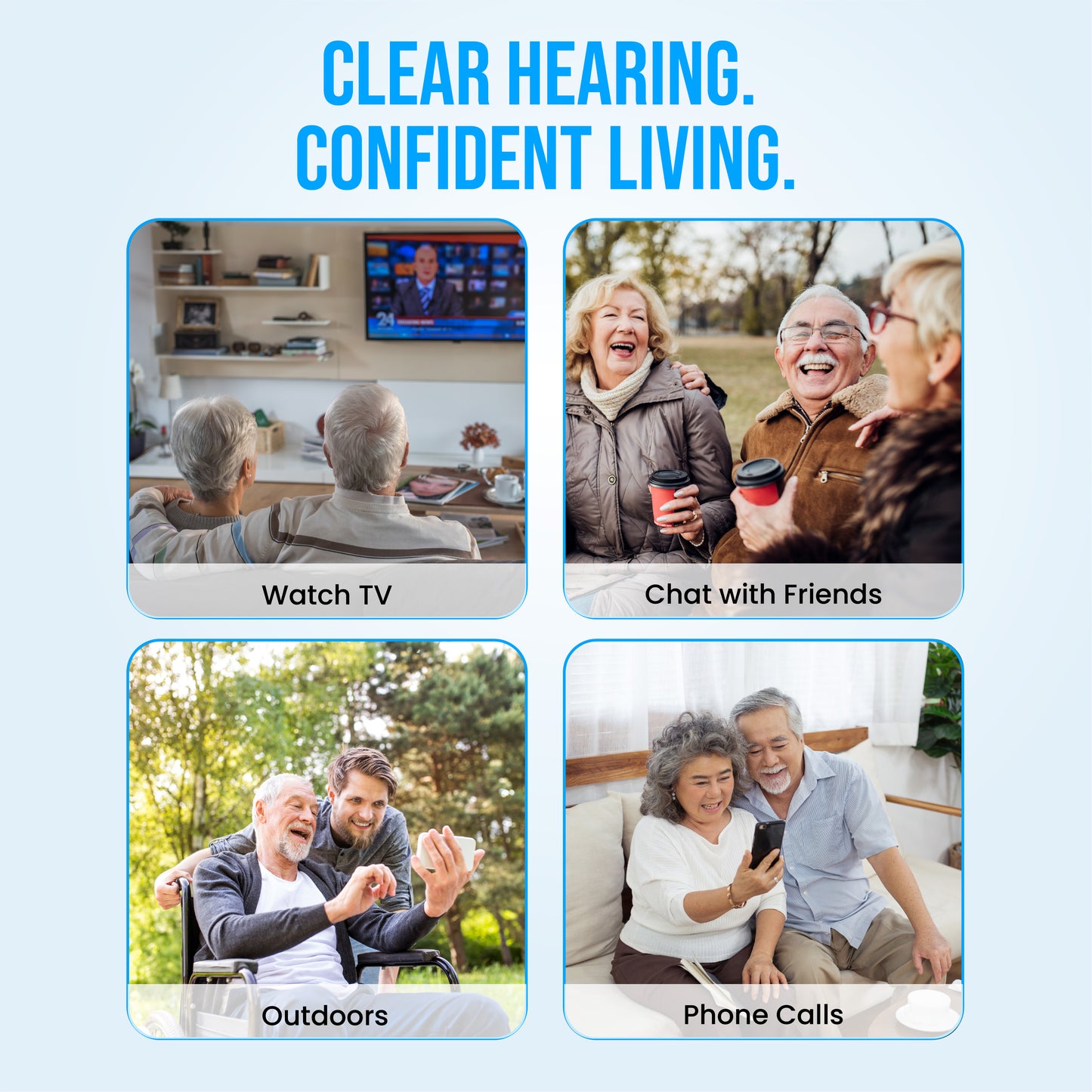 Digital BTE Rechargeable Hearing Amplifiers – 16-Channel Background Noise Reduction