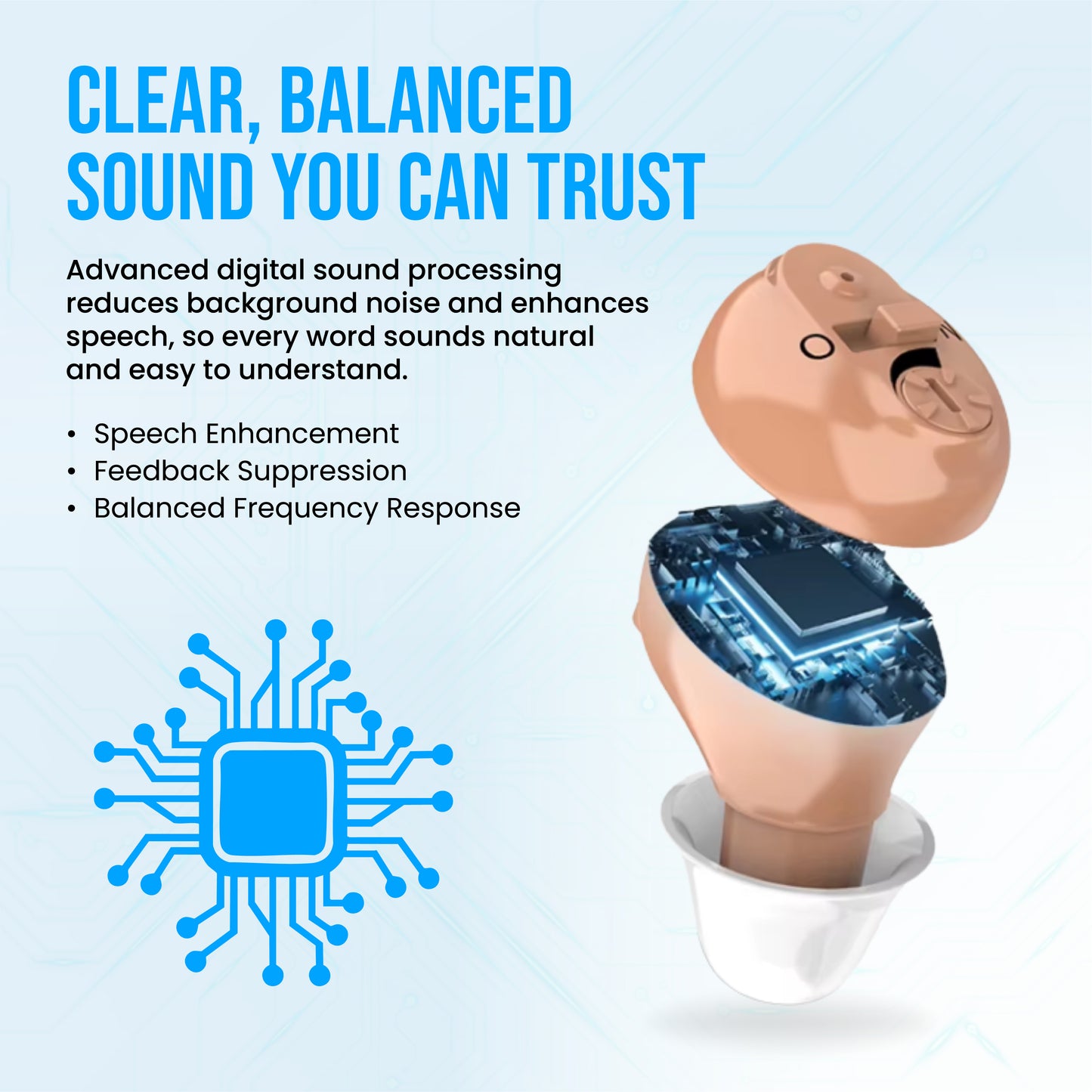 JD Health Tech™ Rechargeable Digital Hearing Amplifiers