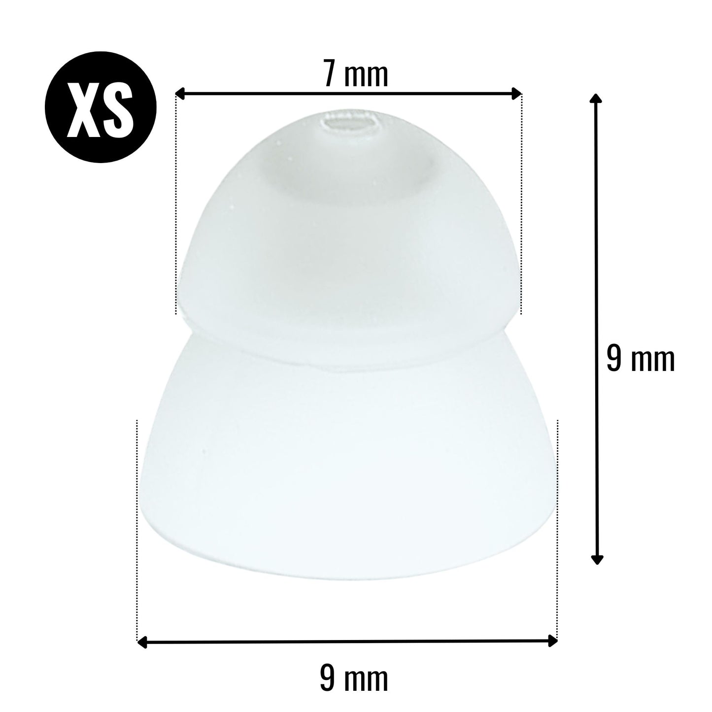 Replacement CIC Hearing Amplifier Domes Pack of 10