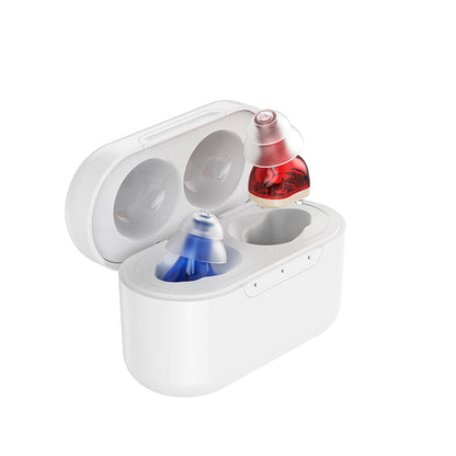 Clarity CIC Rechargeable Hearing Amplifiers (Red & Blue Edition)