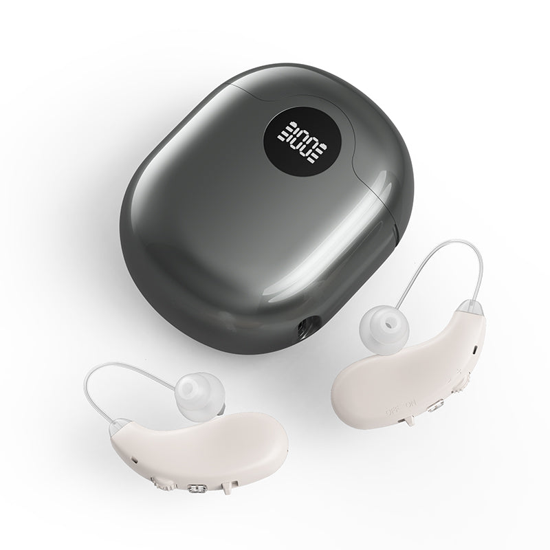 Digital BTE Rechargeable Hearing Amplifiers – 16-Channel Background Noise Reduction