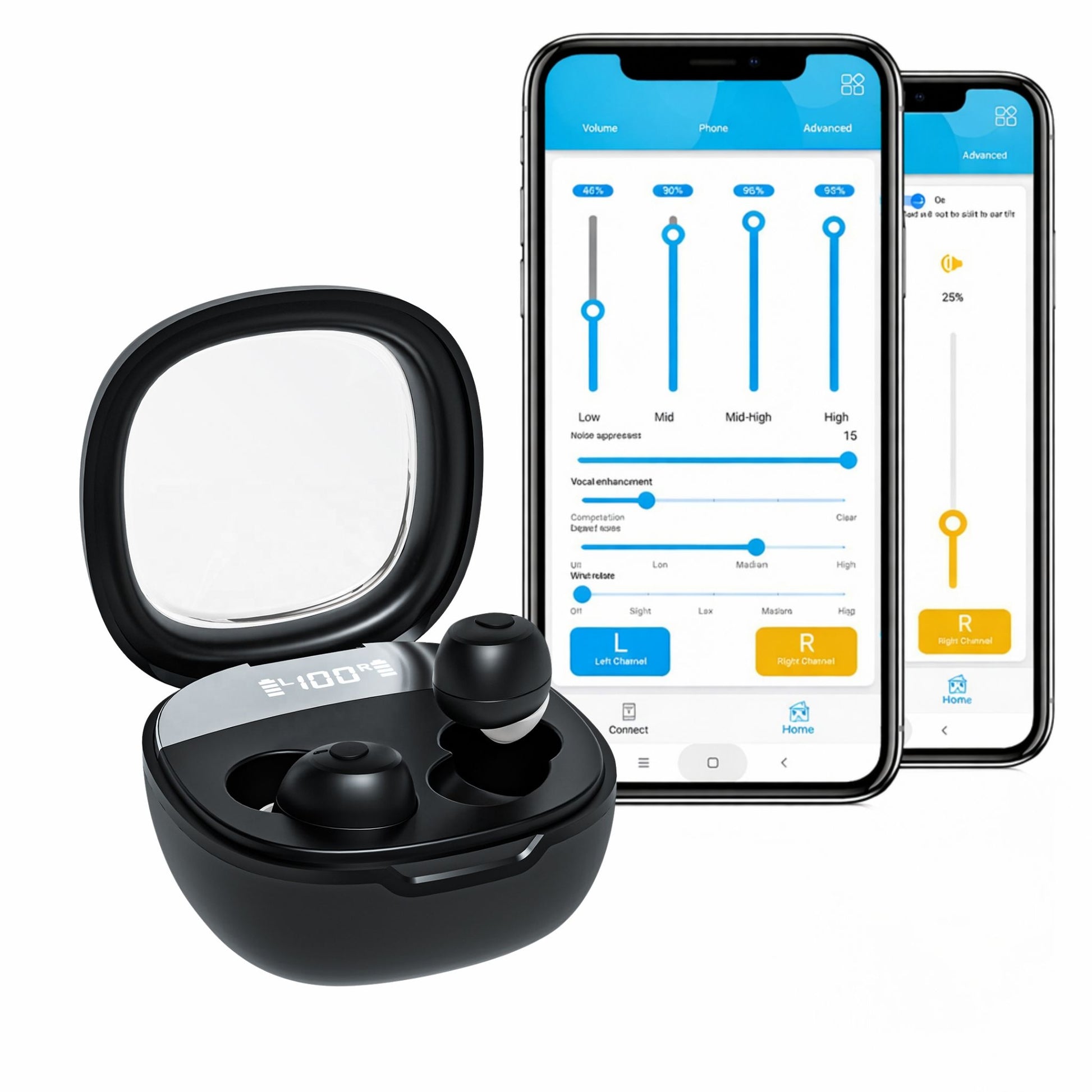 Clarity Pro CIC Hearing Amplifiers – Discreet, Rechargeable with Noise Reduction - (Pair) - jdhealthtech