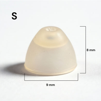 Replacement Single Dome Ear Tips for JD Health Tech CIC Hearing Amplifiers (Pack of 10) - jdhealthtech