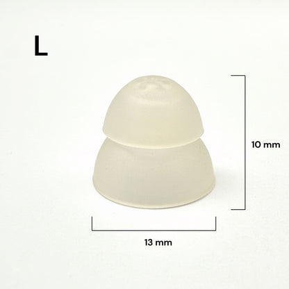Replacement Double Dome Ear Tips for JD Health Tech RIC Hearing Amplifiers (Pack of 10) - jdhealthtech