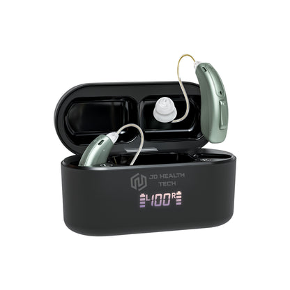 Clarity Pro RIC Hearing Amplifiers – Discreet, Rechargeable & Noise Reduction for Adults
