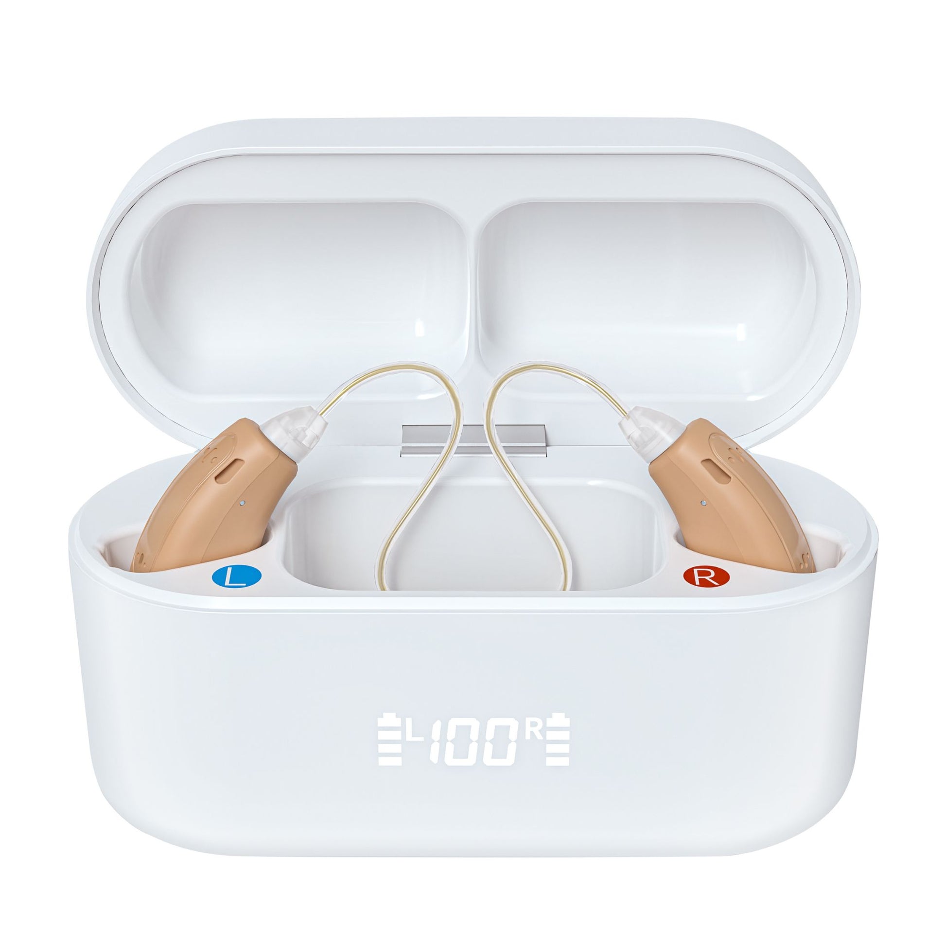 Clarity Pro RIC Hearing Amplifiers – Discreet, Rechargeable with Noise Reduction - (Pair) - jdhealthtech