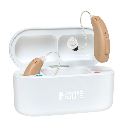 Clarity Pro RIC Hearing Amplifiers – Discreet, Rechargeable with Noise Reduction - (Pair) - jdhealthtech