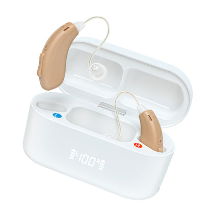 Clarity Pro RIC Hearing Amplifiers – Discreet, Rechargeable with Noise Reduction - (Pair) - jdhealthtech