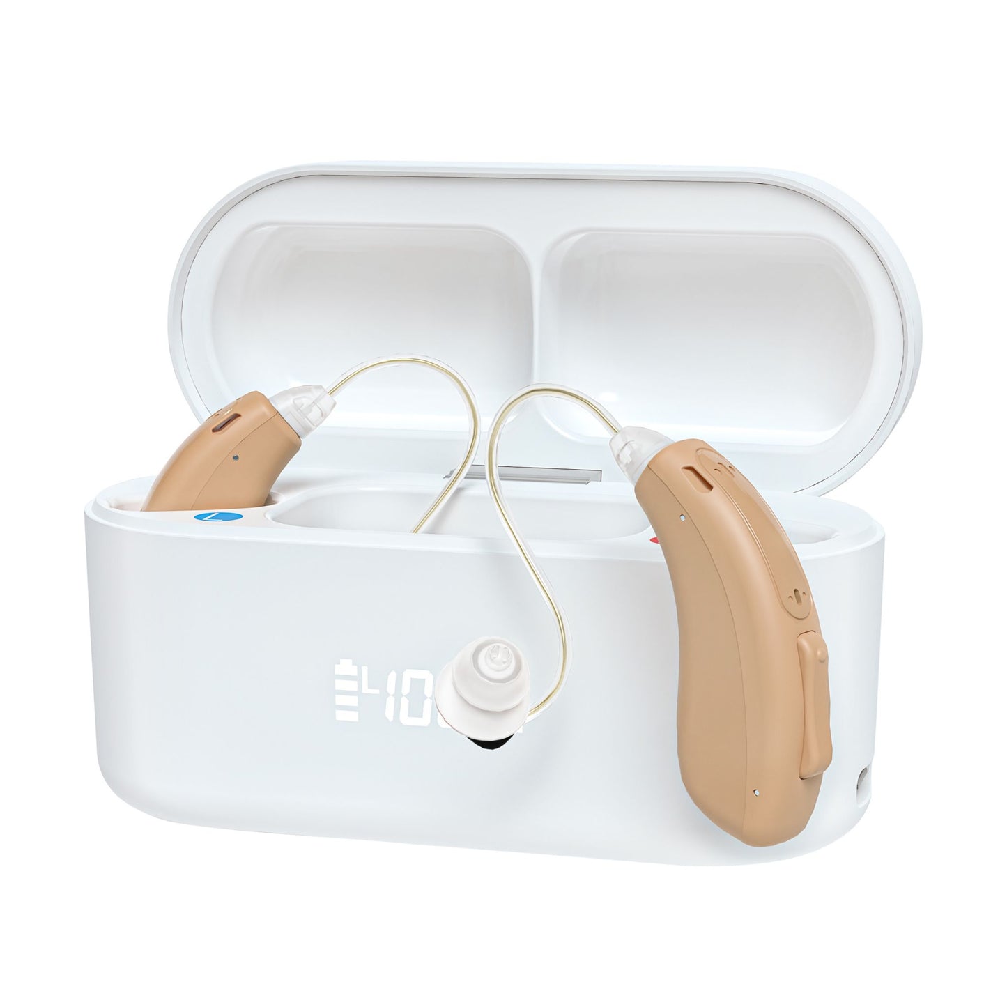 Clarity Pro RIC Hearing Amplifiers – Discreet, Rechargeable with Noise Reduction - (Pair) - jdhealthtech