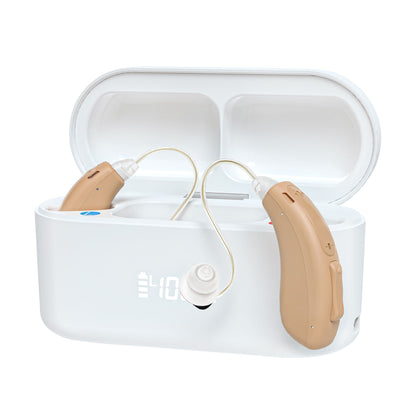 Clarity Pro RIC Hearing Amplifiers – Discreet, Rechargeable with Noise Reduction - (Pair) - jdhealthtech