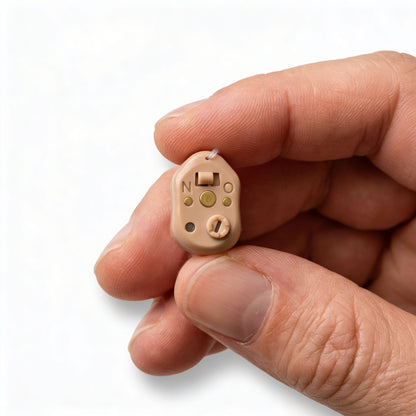 JD Health Tech™ Clarity CIC Rechargeable Hearing Amplifiers (Red & Blue Edition) - (Pair) - jdhealthtech