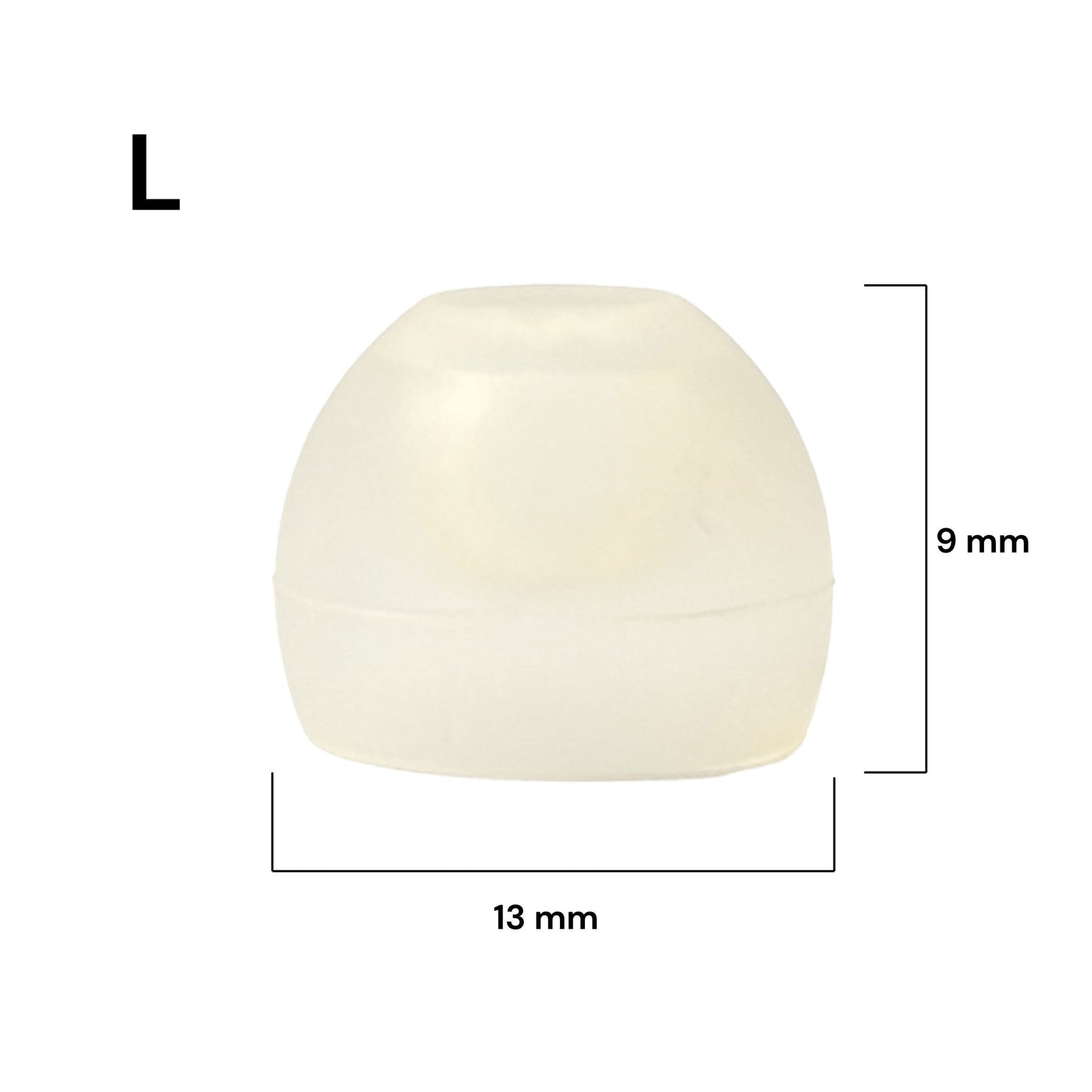 Replacement Single Dome Ear Tips for JD Health Tech CIC Hearing Amplifiers — JD-9 Series (Pack of 10) - jdhealthtech