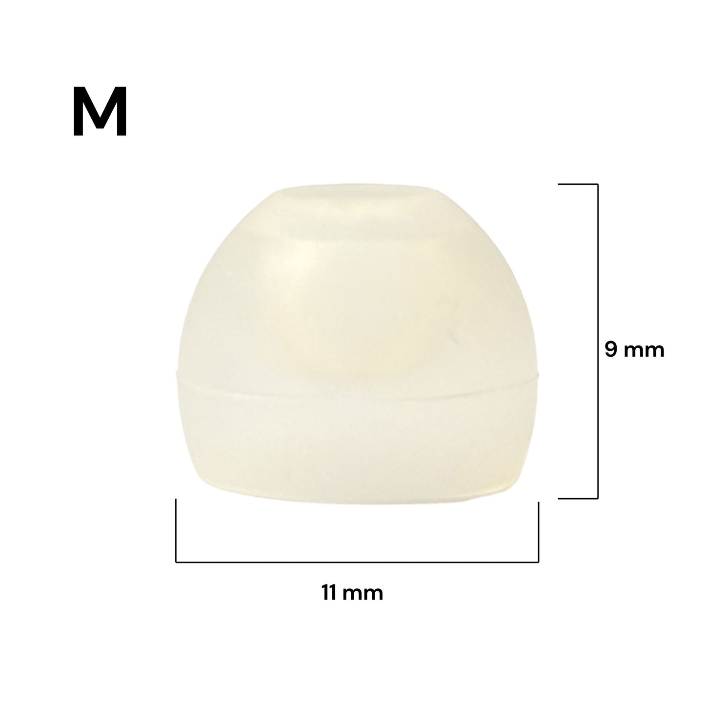 Replacement Single Dome Ear Tips for JD Health Tech CIC Hearing Amplifiers — JD-9 Series (Pack of 10) - jdhealthtech