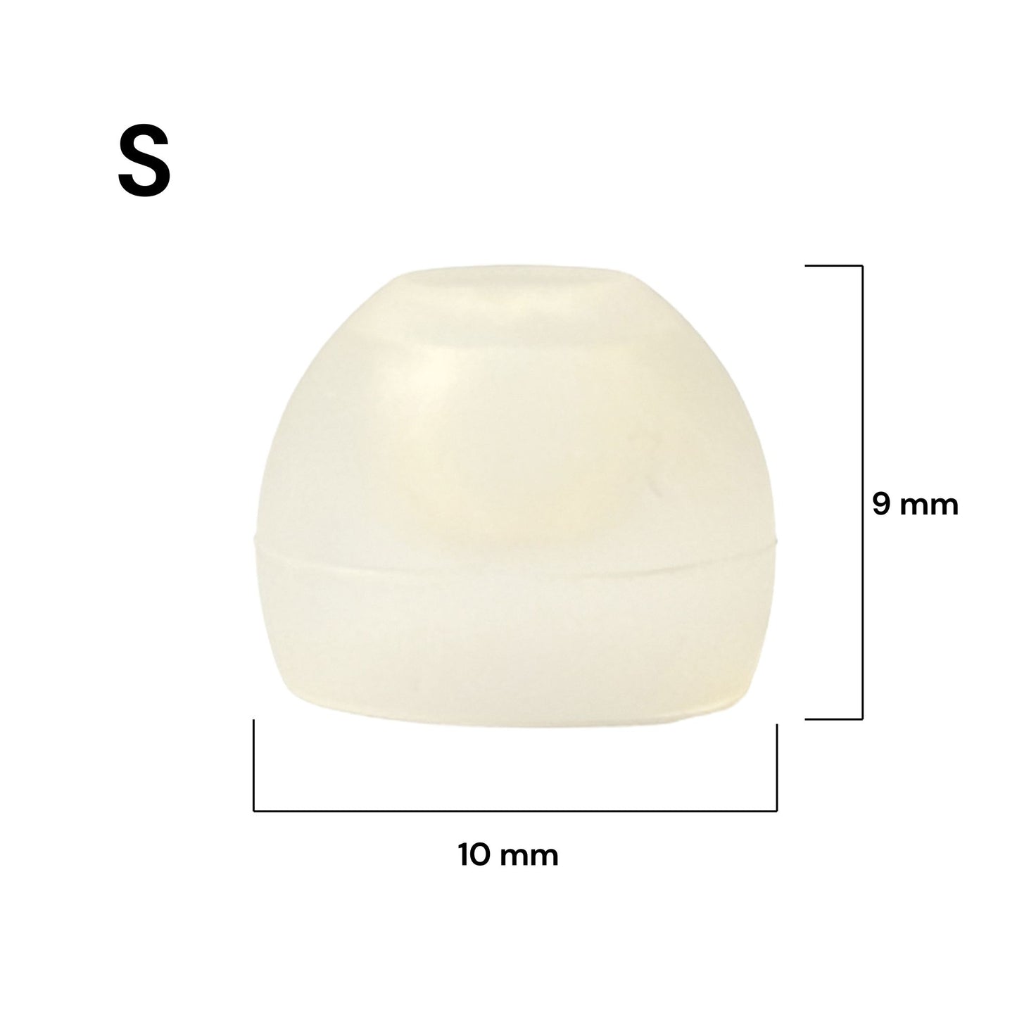 Replacement Single Dome Ear Tips for JD Health Tech CIC Hearing Amplifiers — JD-9 Series (Pack of 10) - jdhealthtech