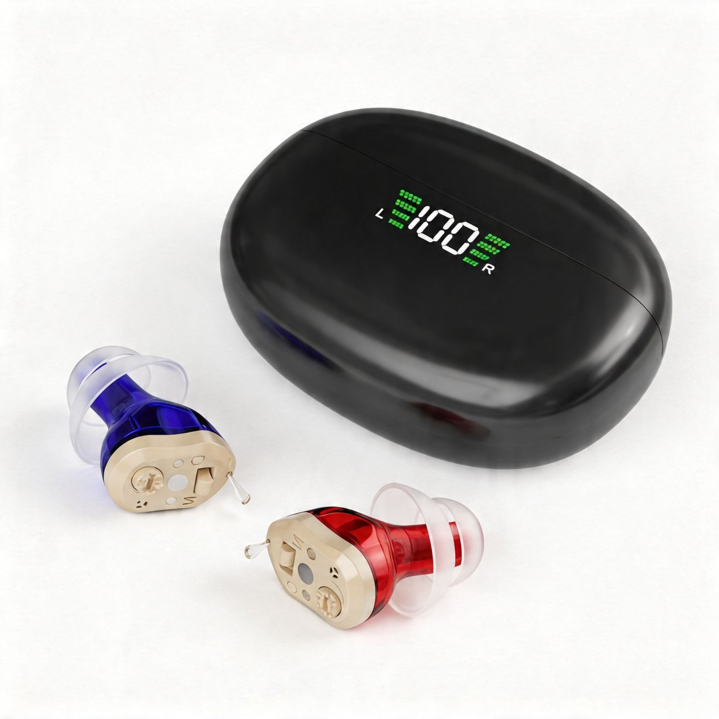 Clarity CIC Rechargeable Hearing Amplifiers with Premium Display - jdhealthtech