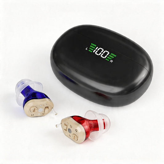 Clarity CIC Rechargeable Hearing Amplifiers with Premium Display - jdhealthtech