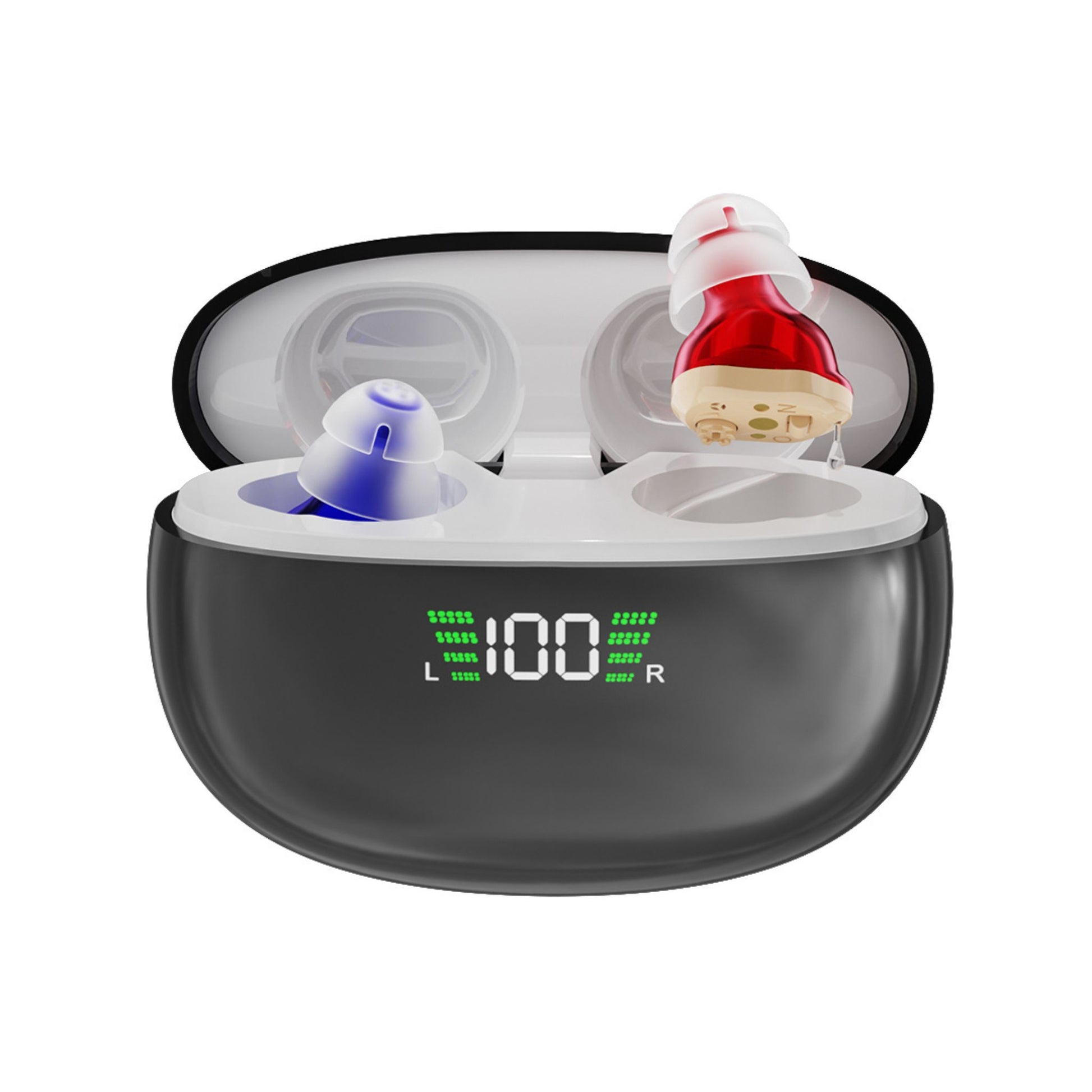 Clarity CIC Rechargeable Hearing Amplifiers with Digital Display - jdhealthtech