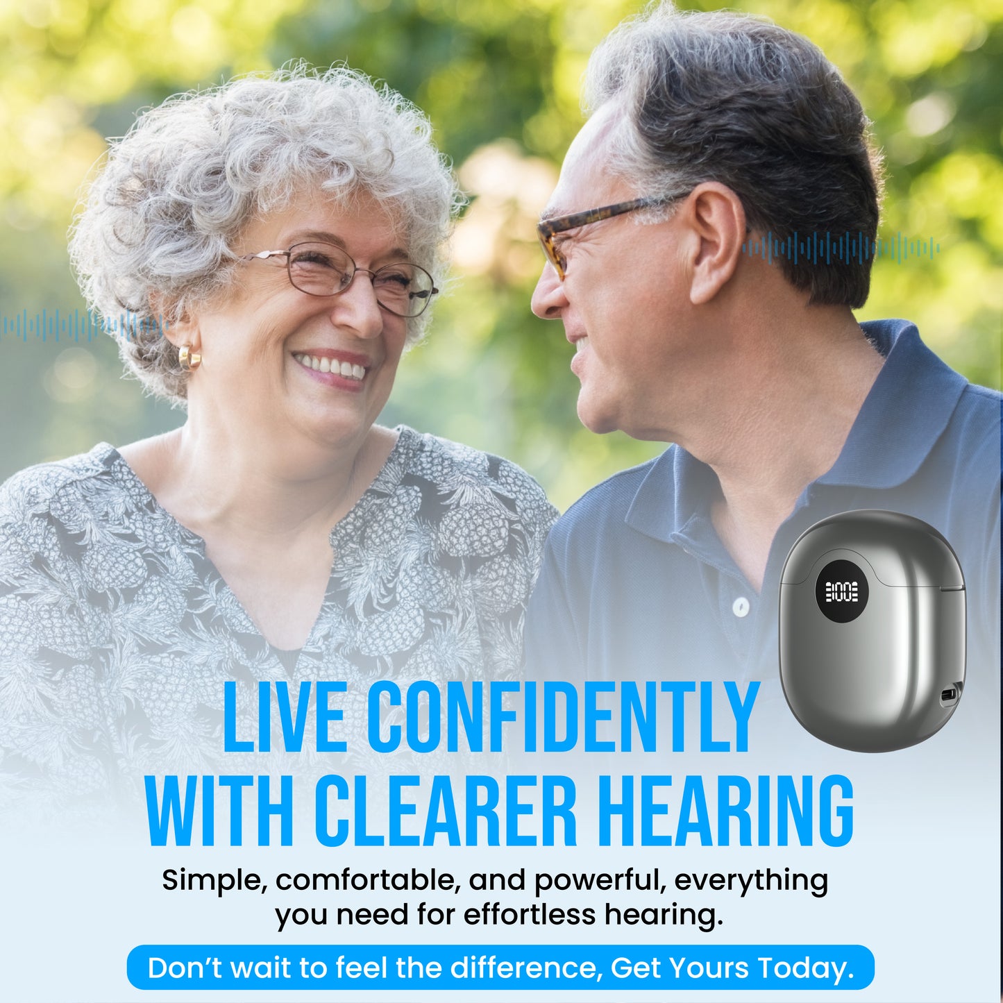 Digital BTE Rechargeable Hearing Amplifiers – 16-Channel Background Noise Reduction