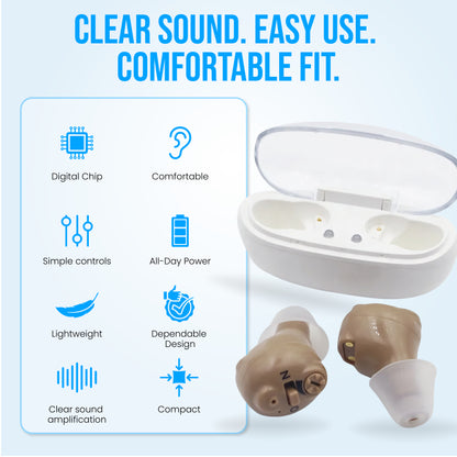 JD Health Tech™ Rechargeable Digital Hearing Amplifiers