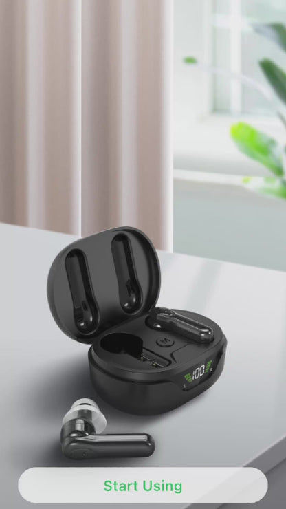 Bluetooth Digital Hearing Amplifier Sound Aid Voice Enhancer Rechargeable - (Pair)